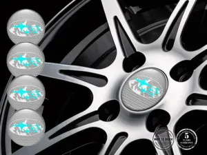 Subaru Decals on Wheels Silicone Sticker Edition